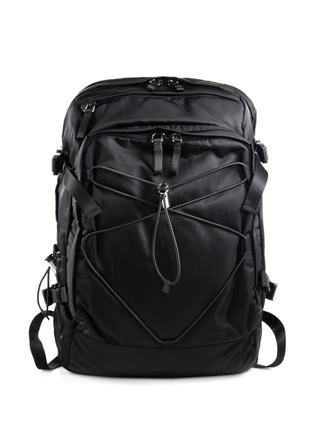 prada leather backpack men|Prada backpack nylon for women.